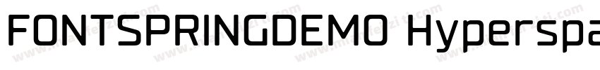 FONTSPRINGDEMO HyperspaceRaceLightB字体转换